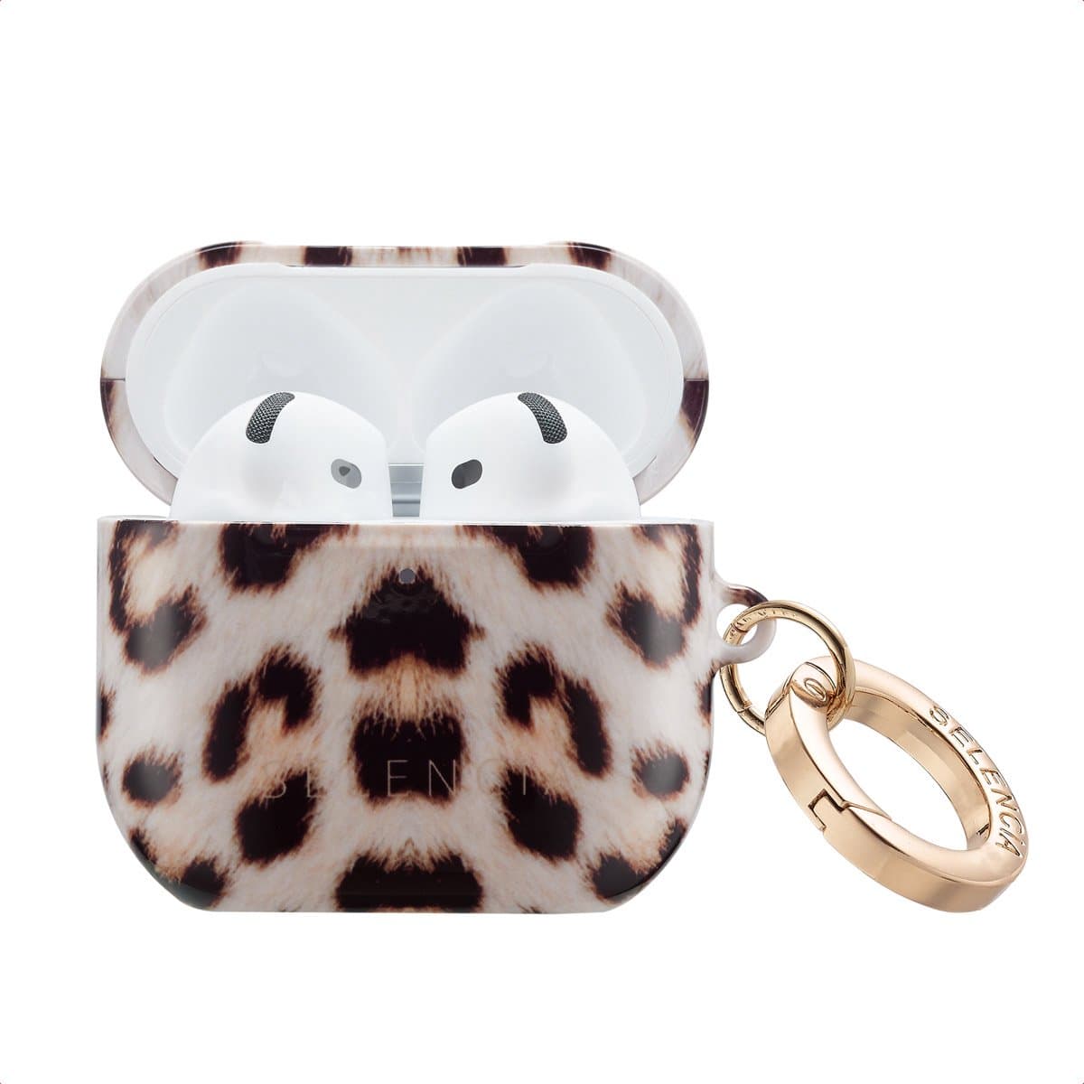 Selencia Case - Hoesje geschikt voor AirPods 4 / 4 met ANC / 5 / 5 met draadloze oplaadcase - Wild Leo — afbeelding 1