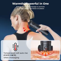 Massagepistool voor diepe weefselvibratie - Draagbare handtherapie voor spierontspanning — thumbnail 2