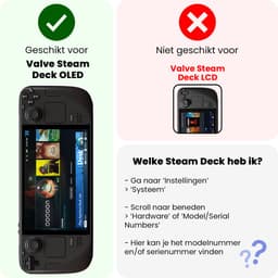 Screenprotector Geschikt voor Steam Deck OLED Bescherm Glas Screen Protector — thumbnail 2