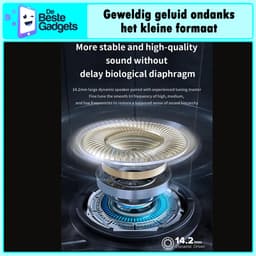 De Beste Gadgets Slaap Oordopjes Bluetooth – Draadloze Sleep Earbuds – Kleine oordopjes - Kleine Oortjes - Ultra Dun & Comfortabel – Voor Zijslapers – Noise Reduction – Waterbestendig - MD - Zwart — thumbnail 5