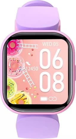 Belesy® Humble - Smartwatch Meisjes– Kinder Horloge – Stappenteller – Calorieën –Hartslag – Sporten –Je eigen foto als wijzerplaat - Kleurenscherm - Full Touch – Paars – Siliconen - Moederdag — thumbnail 3