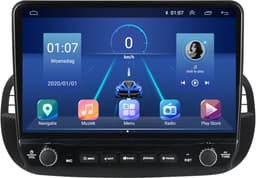 Carplay autoradio voor Fiat 500 zwart | Elegant design | 2007 t/m 2015 | Android 13 | Draadloos Apple Carplay & Android auto | 2GB + 32GB | 8-Core processor | Davilon | 2025 model | 2007 2008 2009 2010 2011 2012 2013 2014 2015 | Bluetooth & Wifi — thumbnail 4