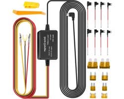 Hardwire Kit USB-C Display voor Dash Cam - Dashboard Camera Car Charger Cable Kit - 12V naar 5V Kabel voor Laagspanningsbeveiliging van Zekeringen