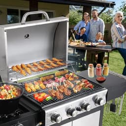 Betaalbare Goederen® gas bbq - buitenkeuken - RVS - Barbecue - barbeque - barbecues - gas - familie - eten gezelligheid — thumbnail 3