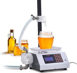 VEVOR Vulmachine 2L/min Vloeistofvulmachine 50-5000g Flessenvulmachine 315 x 260 x 175mm Pastavulmachine 120W Pomp Automatische Vulmachine Ideaal voor Honing, Melk en Meer — thumbnail 2
