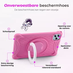 ATouch Combipakket - Kindertablet Tab 10 Plus + Kinderkoptelefoon - 64GB+64SD - Vanaf 3 jaar - Roze — thumbnail 4