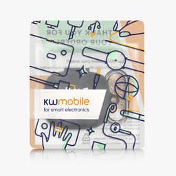 kwmobile Hoes geschikt voor JBL Live Pro 2 TWS - Siliconen cover voor oordopjes in wit / zwart / zwart - Don't Touch My Headphones design — thumbnail 5
