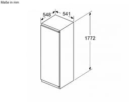SIEMENS KI81RNSE0 iQ100 Inbouwkoelkast, 177,5 x 56 cm nis, 310 l, Made in Germany, freshBox voor groenten en fruit, snel koelen, zeer stil met slechts 35 dB, led-verlichting, sleepscharnier — thumbnail 2