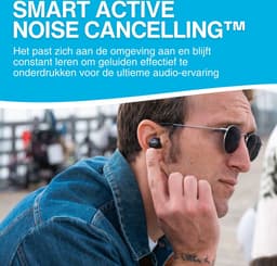 JLab Jbuds ANC 3 Draadloze Oordopjes - Active Noise Cancelling Oortjes Draadloos - 42 uur Batterijduur - Bluetooth Multipoint - Met Microfoon - Geschikt voor Android en Apple - Zwart — thumbnail 3