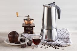 Edënbërg Percolator 4 kops - Espresso Maker - Roestvrijstaal - Zilver — thumbnail 5