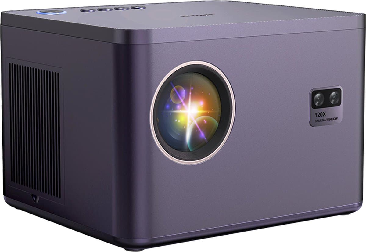 Projector - native Full HD - 4K support - 550 ANSI Lumen - HDMI - WIFI - Smartphone - Android 9.0 - contrast 10000:1 - auto focus - Home cinema - Beamer — afbeelding 1