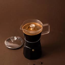 Espresso Maker, 6 Cups, 0.29 L, RVS, Glas, Zwart - La Cafetière | Verona — thumbnail 2