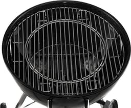 Mustang Gourmet Kettle Houtskoolbarbecue – Ø 43,5 cm – Compacte BBQ met thermometer, RVS grillrooster, asopvang en wielen – Voor tuin, of camping – Stijlvol geëmailleerd staal — thumbnail 3