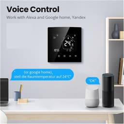 Slimme Thermostaat - App Bediening - Comfort Verhogend - Geheugenfunctie - 86x90x14 mm - Wit — thumbnail 3