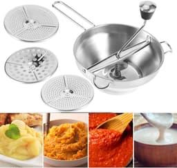 Handmatige Voedselhakker - Keukenmixer Groente - Snel Ingrediënten Maken - 3 Verwisselbare Schijven - 32 x 23 x 9 cm — thumbnail 4