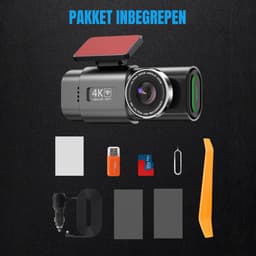 QORA® Dashcam voor Auto Voor en Achter - Dashcam - Zwart - 4cm x 13cm x 4cm — thumbnail 3