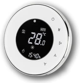 Slimme Thermostaat - Verwarming Bediening - Energie Besparen - App Bediening - 220 Volt - Wit — thumbnail 1