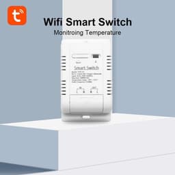 Slimme Temperatuur Sensor - Vochtigheidsschakelaar Thermostaat - Energie Monitoring - Waterdichte Sonde - 16A Relais - Wit — thumbnail 3