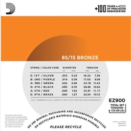 D'Addario EZ900 Akoestische / Western Snaren Extra Light (10-50) — thumbnail 3
