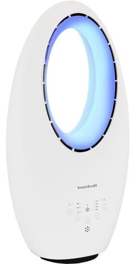 Bauerkraft Bladloze Ventilator met Afstandsbediening – 60W – Fluisterstil – Timer – LED Verlichting – Oscillerend – Witte Ventilator Zonder Bladen — thumbnail 3