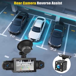 360° Dashcam Auto - 4 Kanalen - Nachtzicht - G-Sensor - Voor Veilig Autorijden — thumbnail 5