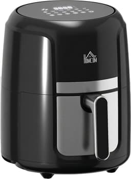 HOMCOM Airfryer - Staal - 34,2 x 25,6 x 31,8 cm - Zwart — thumbnail 1
