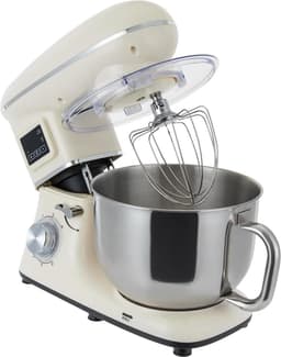 Keukenmachine - Roer- en kneedmachine - Bakken en mixen - LCD timer functie - 62 liter kom - Wit — thumbnail 1