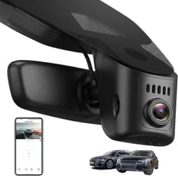 4K Dash Cam Compatibel met Audi A4 A6 A3 A5 Q5 S4 S6 Q7 A8 S8 TT A7 S5 Q3 S3 S7 RS3 RS5 RS6 e-tron, UHD 2160P WiFi & App Autocamera, Nachtzicht, G-sensor, Loopopname, 150° groothoek — thumbnail 1