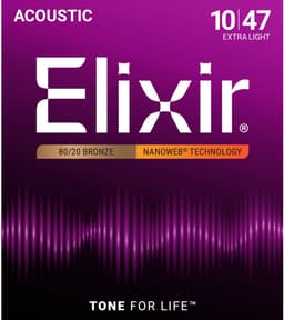 Elixir Nanoweb - Akoestische Gitaarsnaren - 80/20 Brons - Extra Light - Langdurige Toon - Coating Tussen De Wikkelingen - .010-.047 — thumbnail 4