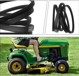 Aandrijfriem Rubber - Compatibel met John Deere LT150/LT160/LT170/LT180 - Slijtvast - Hoge temperatuur weerstand - 1 stuk - Zwart - Grasmaaier Riem — thumbnail 5
