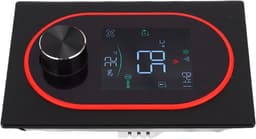 Slimme Thermostaatknoppen - Programmeerbare Regelaar - Waterverwarming Instellen - WiFi Bediening - 86x86mm - Zwart — thumbnail 1