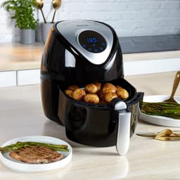 SnelShoppen - Airfryer 4,5 Liter met Antiaanbaklaag, Timer 30 Min, 7 Kookfuncties, Aanraakbediening, Weinig Tot Geen Olie, Snel Koken, 1300 W — thumbnail 4