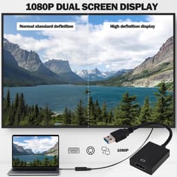 Adapter USB naar HDMI - Grafische kabelconverter - Extra monitor aansluiten - Geïntegreerde driver — thumbnail 2