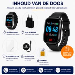 WatchSafer SOS Mini- GPS Horloge Senior - Smartwatch voor Ouderen - Persoonlijke alarmen - alarm horloge ouderen - GPS Horloge Alzheimer - Valdetectie — thumbnail 5