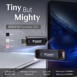 Externe SSD - Draagbare Opslag - Bestanden Overzetten - Hoge Snelheid - 512 GB - Zilver — thumbnail 4