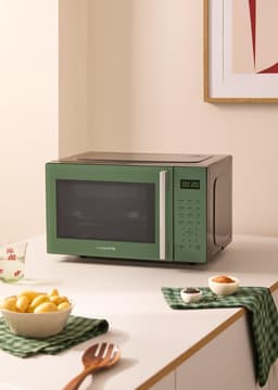 Magnetron met Grill - Oven Functie - Snel Koken - 8 Automatische Programma's - 23 Liter - Groen — thumbnail 4