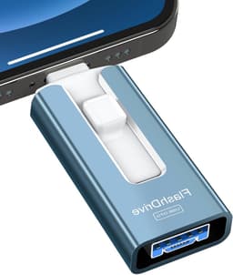 USB Flash Drive - Geheugenstick Telefoon - Foto Opslag - Hoge Snelheid - 256GB - Blauw — thumbnail 1