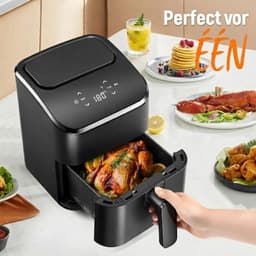 SP® Airfryer - Heteluchtfriteuse - Digitaal display - Zwart - 25cm x 20cm x 25cm — thumbnail 4