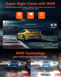 Solidchoice - 4K Dashcam met 10 Inch IPS Touch Screen en 64GB SD-kaart — thumbnail 2