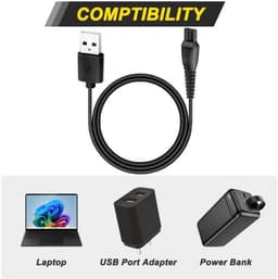 USB-oplaadkabel voor MANSCAPED-grasmaaier - 4 stuks — thumbnail 2