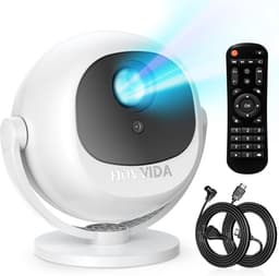 SnelShoppen - Beamer 2025 Draagbare Projector met Elektrische Focus, 4K 1080P, WiFi 6, Bluetooth 5.2, 360° Rotatie, Android 11.0, HDMI Kabel, Geschikt — thumbnail 1