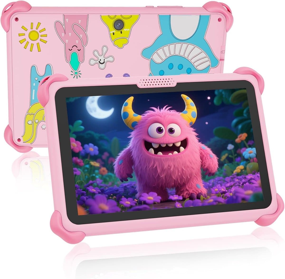 SnelShoppen - Kids Tablet 7 inch Android Tablet voor Kinderen - 32GB met WiFi, Ouderlijk Toezicht, Leer Apps, Geschikt voor 3-7 Jaar, Roze — afbeelding 1