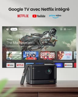 4K video projector - 2450 ISO lumen - autofocus - perfect voor thuisbioscoop - SnelShoppen — thumbnail 3