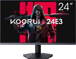 KOORUI 24E3 24-inch Gaming Monitor - 24 Inch Gaming Monitor FHD 1920 x 1080 - 165 Hz FHD-scherm - 1 ms pc-scherm - 75 x 75 mm VESA-bevestiging - Zwart — thumbnail 1