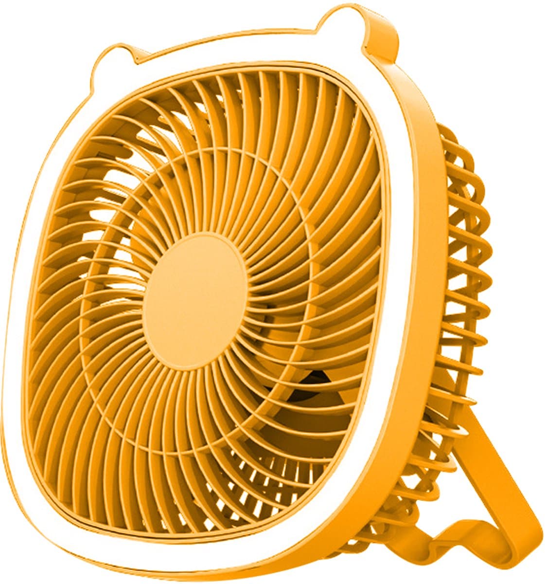 Oplaadbare campingventilator met led-lantaarn – draagbare ventilator voor tenten en buiten — afbeelding 1