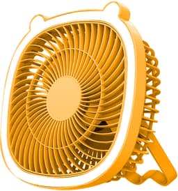 Oplaadbare campingventilator met led-lantaarn – draagbare ventilator voor tenten en buiten — thumbnail 1