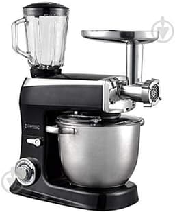 Keukenmachine - Keukenrobot Mixer - Bakken en Koken - Krachtige Motor - 6.5 L Kom - Zwart — thumbnail 1