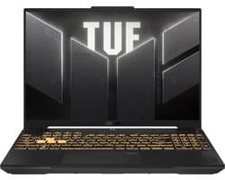 ASUS TUF Gaming F16 FX607VJR-TU289W Intel Core 5 205H Laptop 40,6 cm (16") WUXGA 16 GB DDR5-SDRAM 512 GB SSD NVIDIA GeForce RTX 3050 Wi-Fi 6 (802.11ax) Windows 11 Home Nederlands Grijs