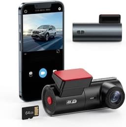 Dashcam voor auto - Zwart - 4K UHD - Met WiFi, Nachtzicht en G-sensor - Compacte Beveiliging voor Dagelijks Gebruik — thumbnail 1