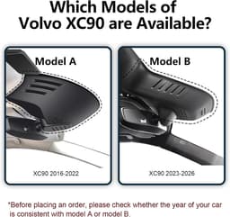 Dashcam voor auto - Zwart - Geschikt voor Volvo XC90 2023-2026 - 4K Voor- en 1080P Achtercamera - Met WiFi en G-sensor — thumbnail 2